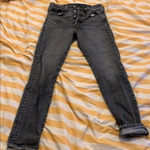 Levi’s 501 hi rise button fly jeans